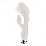 Вибратор с вращением Satisfyer Spinning Rabbit 1, бежевый