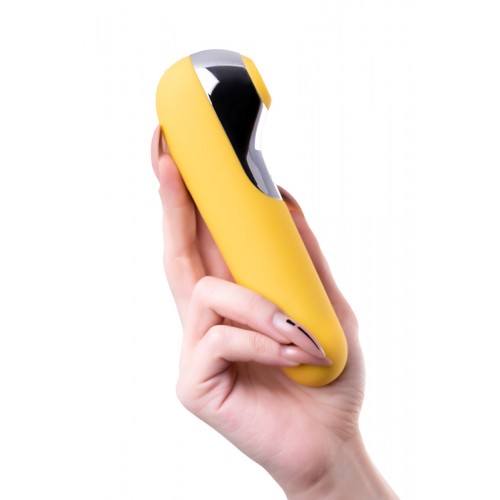 Вакуумный стимулятор клитора с вибрацией SATISFYER Dual Love Yellow