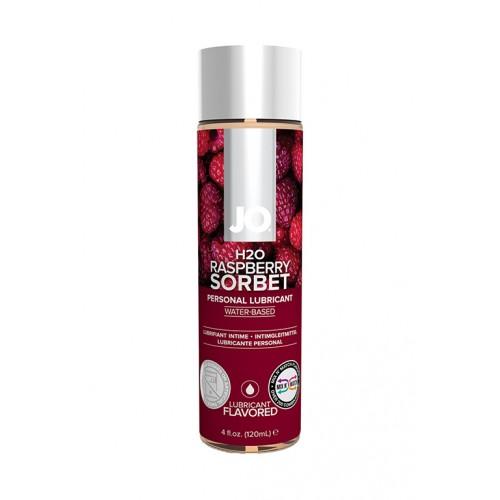 Лубрикант с ароматом малинового сорбета JO H2O Flavors Raspberry Sorbet 120 мл