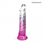 Прозрачный фаллоимитатор Erowoman 185 х 37 мм LET-14003