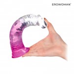 Прозрачный фаллоимитатор Erowoman 185 х 37 мм LET-14003