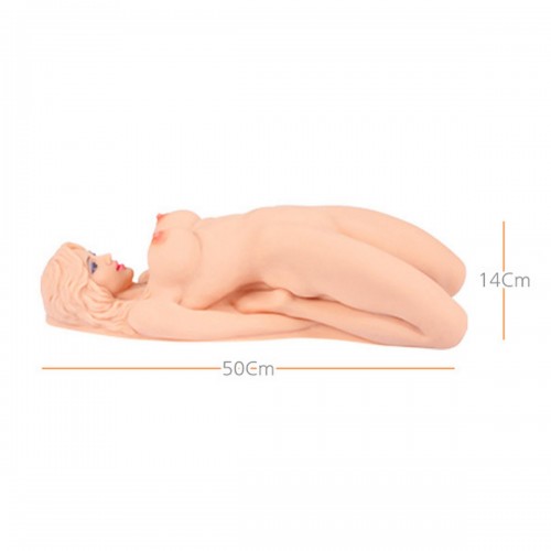 Мастурбатор-кукла вагина + анус c двойным слоем материала Kokos Veronia 50 см