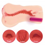 Мастурбатор  с двойным слоем материала и вибрацией Kokos Onahole edition 002