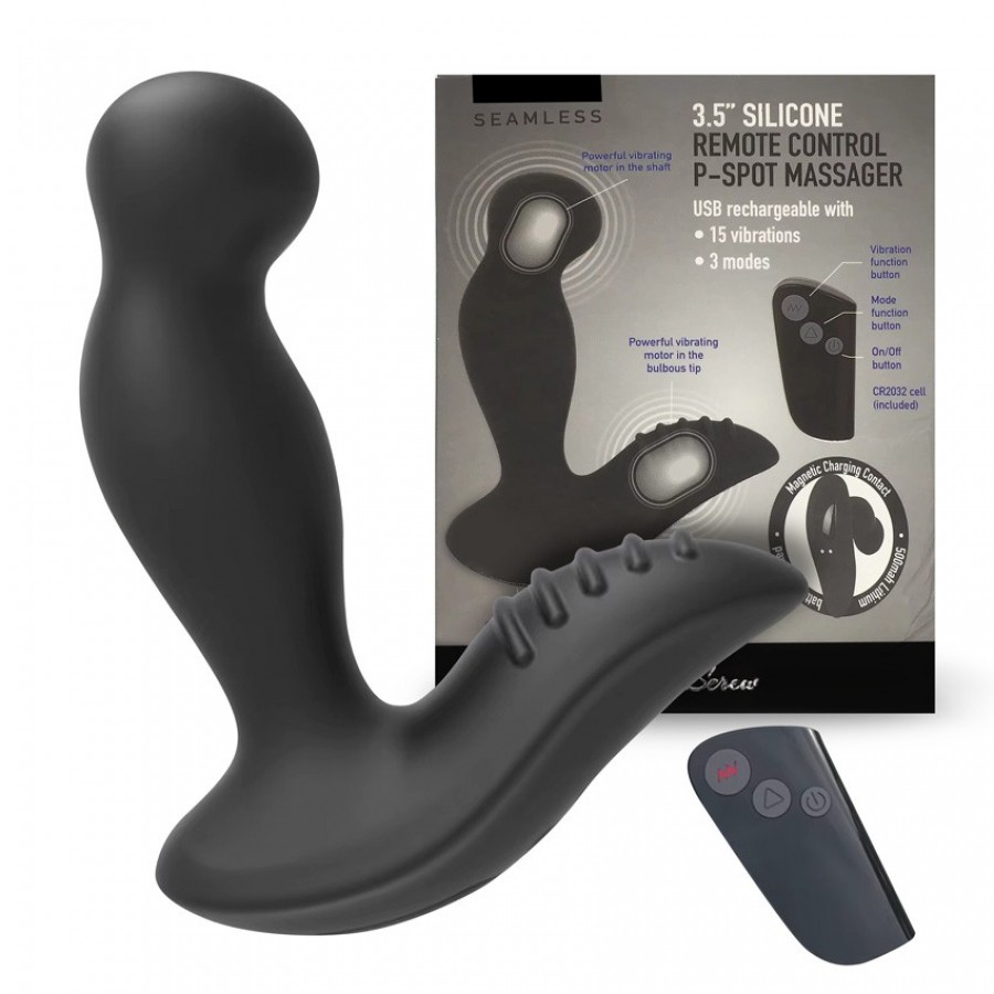 Массажер простаты с пультом Seamless P-Spot Massager MK-2206
