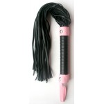 Плетка Notabu черный/розовый 50 см