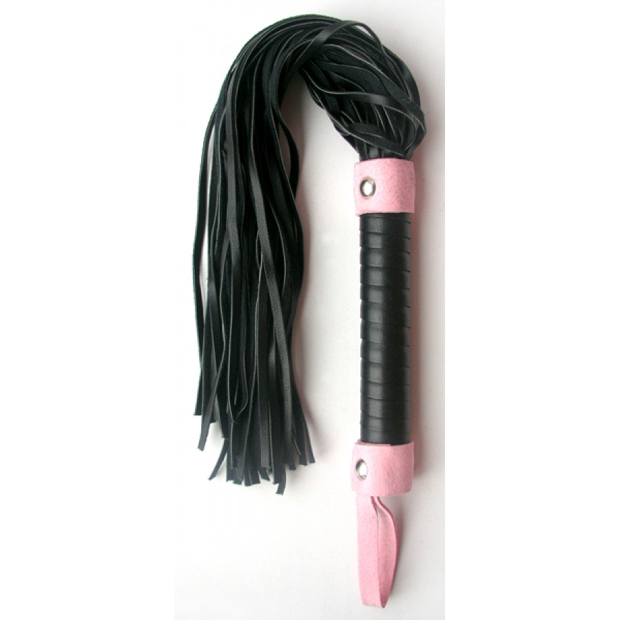 Плетка Notabu черный/розовый 46 см