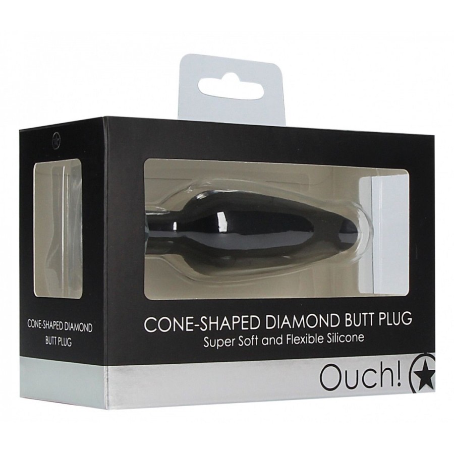 Анальная пробка Cone-Shaped Diamond Butt Plug