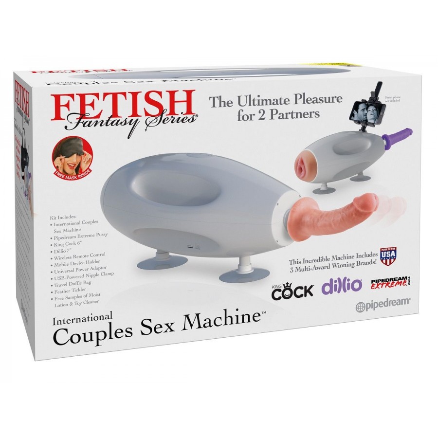 Универсальная секс-машина с пультом ДУ Pipedream International Couples Sex Machine