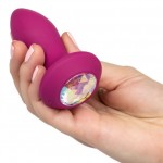 Анальная вибропробка с кристаллом Power Gem Vibrating Petite Crystal Probe 9,5 см Violet
