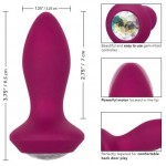 Анальная вибропробка с кристаллом Power Gem Vibrating Petite Crystal Probe 9,5 см Violet
