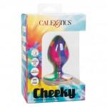 Яркая анальная пробка Cheeky Medium Tie-Dye Plug 7,5 х 5 см