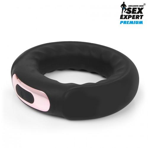 Эрекционное кольцо с вибрацией Sex Expert Premium 48 мм 10 режимов SEM-55211