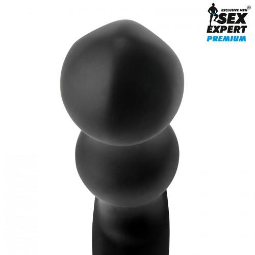 Анальная пробка с вибрацией Sex Expert Premium 120 х 35 мм 10 режимов SEM-55214