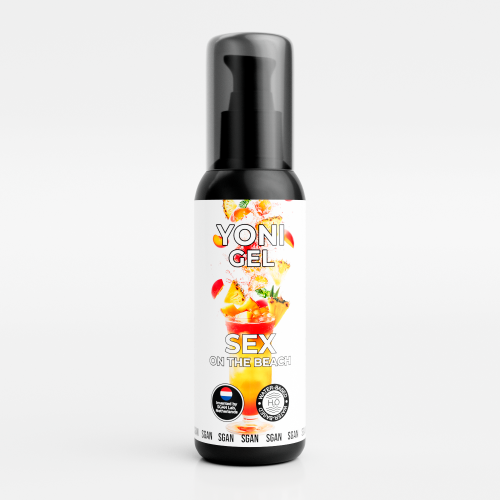 Лубрикант для орального секса SGAN YONI GEL со вкусом коктейля секс на пляже, 100 мл