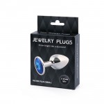 Металлическая анальная пробка Jewelry Plug Silver Small 7 х 2,8 см