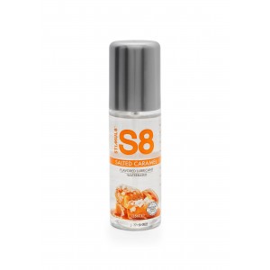 Смазка на водной основе Stimul8 S8 Flavored Lube со вкусом солёной карамели 125 мл.