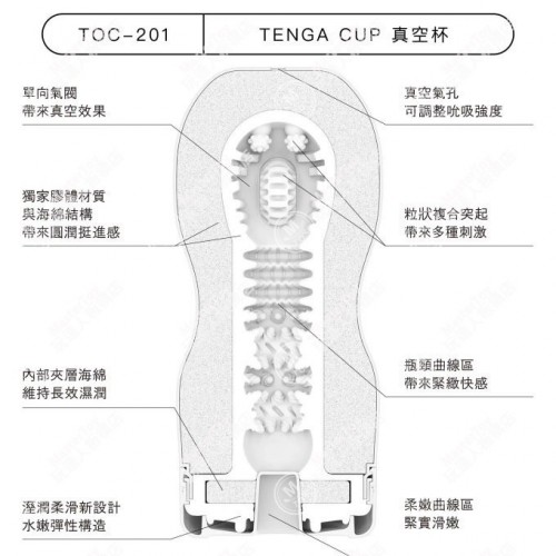 Мастурбатор TENGA Vacuum CUP EXTRA COOL Edition