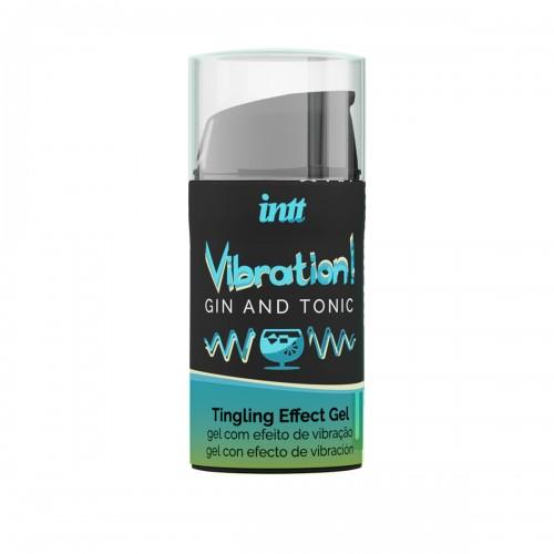 Интимный гель для клитора с эффектом вибрации INTT VIBRATION Gin & Tonic 15 мл (жидкий вибратор)