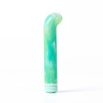 Компактный вибратор из стекла BeYourLover Magic Cane Green