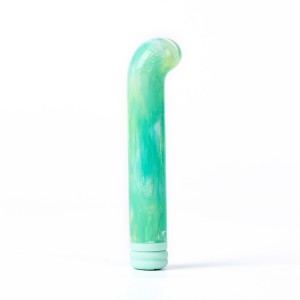 Компактный вибратор из стекла BeYourLover Magic Cane Green
