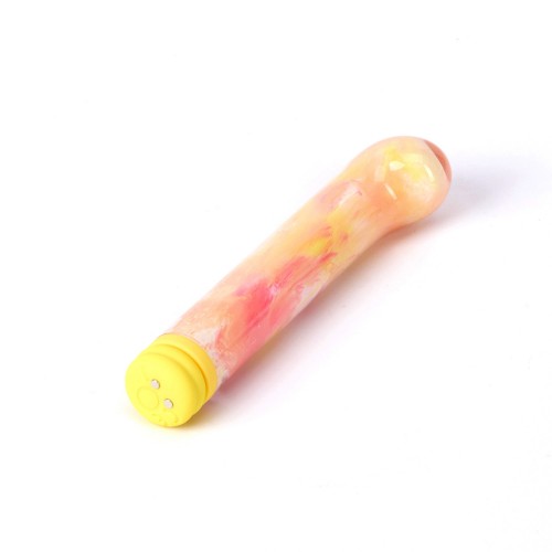 Компактный вибратор из стекла BeYourLover Magic Cane Yellow