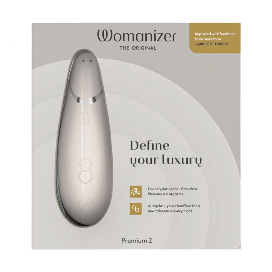 Бесконтактный клиторальный стимулятор Womanizer Premium 2 Warm Gray