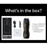 Автоматический мастурбатор с всасыванием и вибрацией DRYWELL Atom