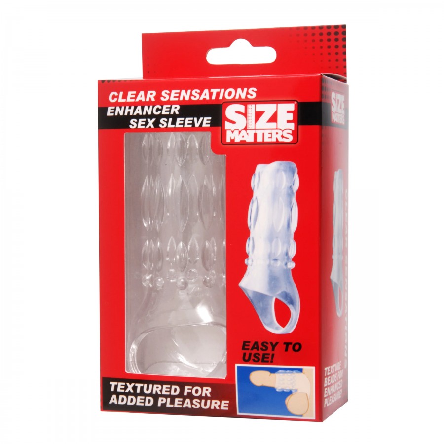 Утолщающая насадка для пениса XR Brands Clear Sensation Enhancer Утолщающая насадка для пениса XR Brands Clear Sensation Enhancer