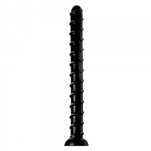 Длинный ребристый фаллоимитатор Hosed 18 Inch Swirl Thick Anal Snake 48 х 5 см