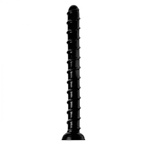 Длинный ребристый фаллоимитатор Hosed 18 Inch Swirl Thick Anal Snake 48 х 5 см