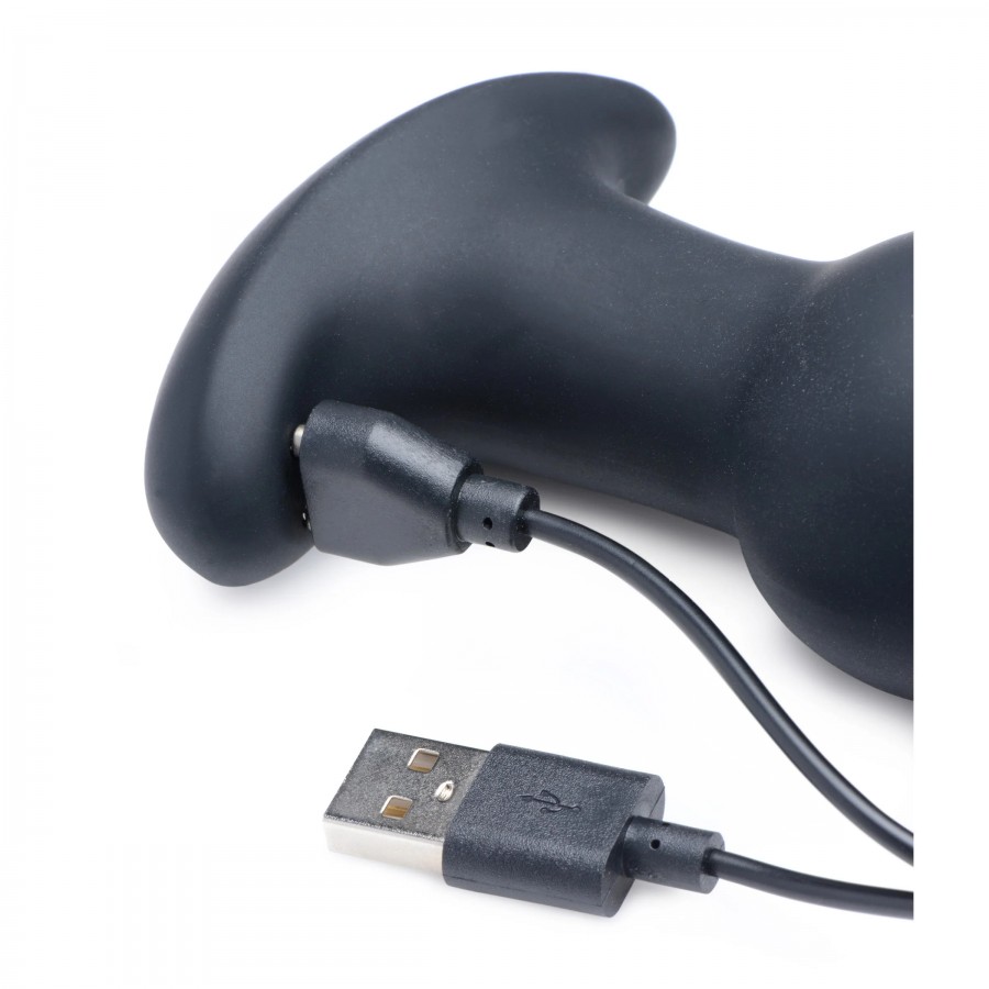 Анальная пробка с имитацией римминга Rimmers Gyro M Curved Rimming Plug