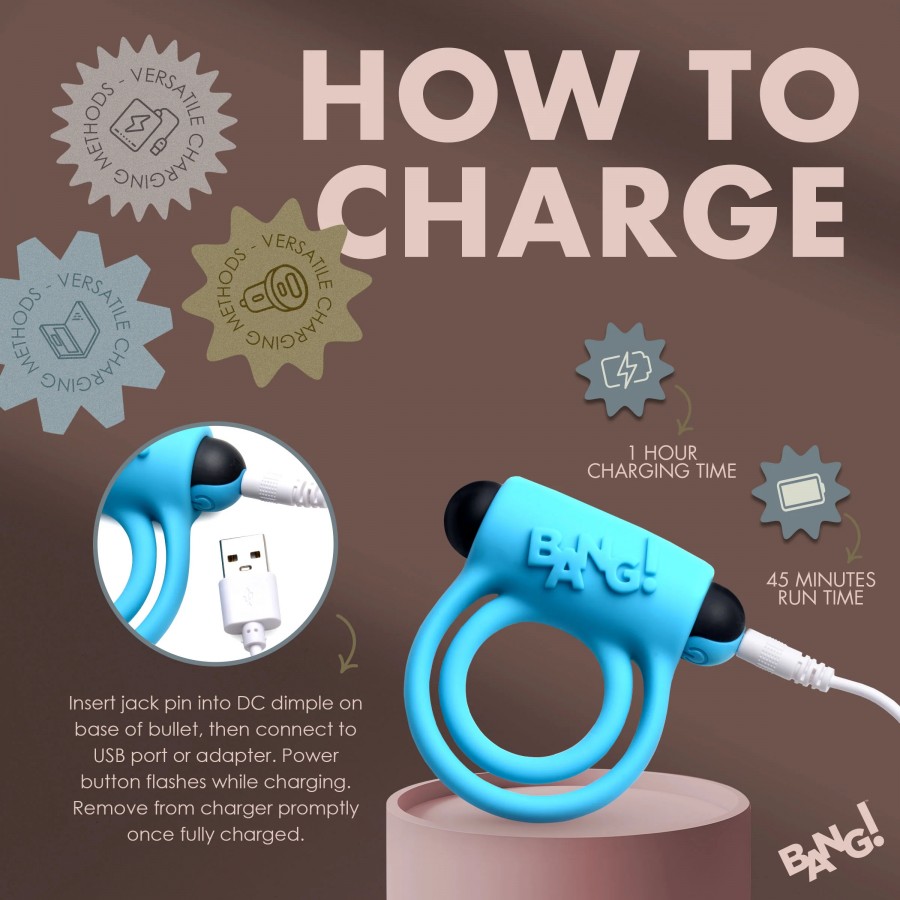 Двойное эрекционное кольцо с вибрацией и пультом ДУ XR Brands Vibrating Cock Ring