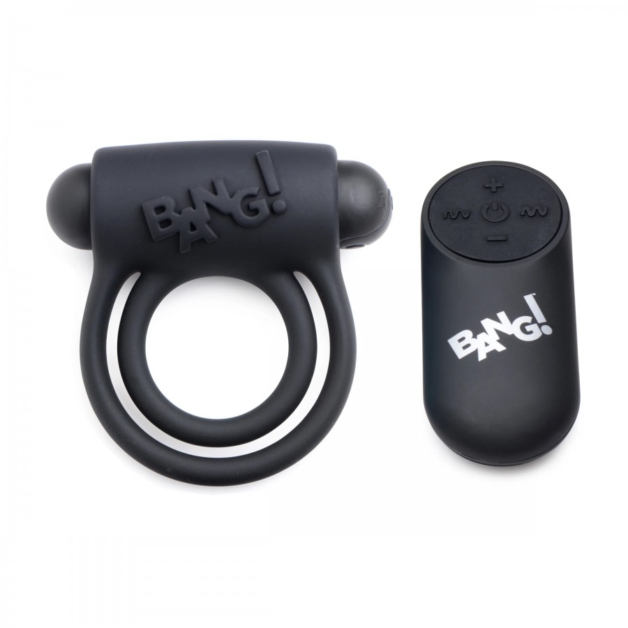 Двойное эрекционное кольцо с вибрацией и пультом ДУ XR Brands Vibrating Cock Ring Black Двойное эрекционное кольцо с вибрацией и пультом ДУ XR Brands Vibrating Cock Ring Black