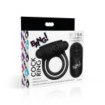Двойное эрекционное кольцо с вибрацией и пультом ДУ XR Brands Vibrating Cock Ring Black Двойное эрекционное кольцо с вибрацией и пультом ДУ XR Brands Vibrating Cock Ring Black