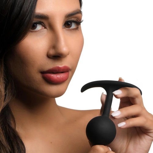 Анальная пробка для ношения с утяжелением Heavy Hitters Medium 9,9 х 4,3 см