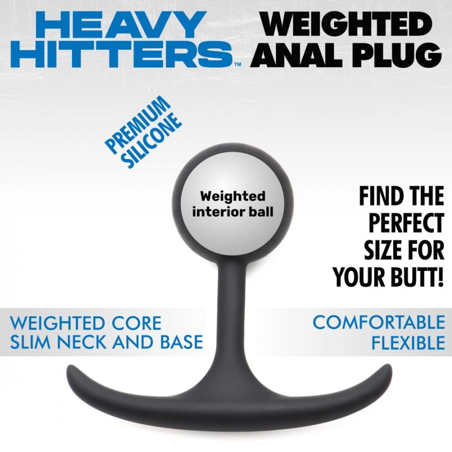 Анальная пробка для ношения с утяжелением Heavy Hitters XL 11,9 х 5,5 см Анальная пробка для ношения с утяжелением Heavy Hitters XL 11,9 х 5,5 см