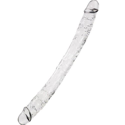 Прозрачный двусторонний фаллоимитатор Alive Supreme Jelly Dildo 39 х 4 см