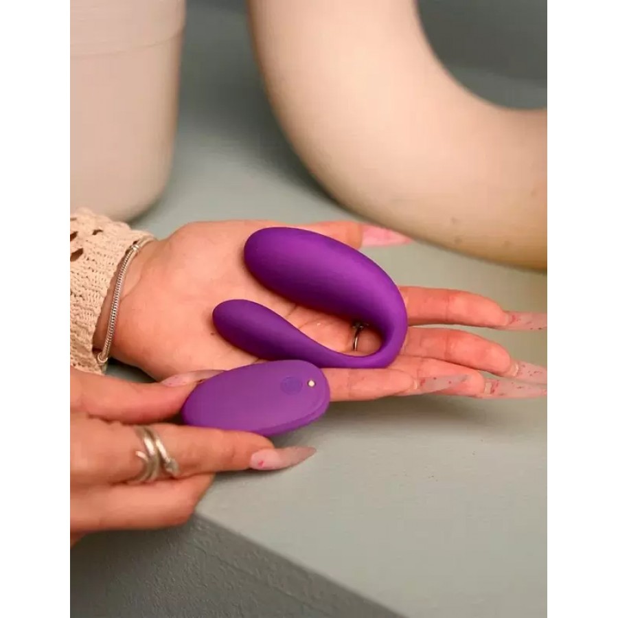 Вибратор для пар с приложением и пультом ДУ Amovibe TWIN+ Purple