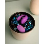 Вибратор для пар с приложением и пультом ДУ Amovibe TWIN+ Purple