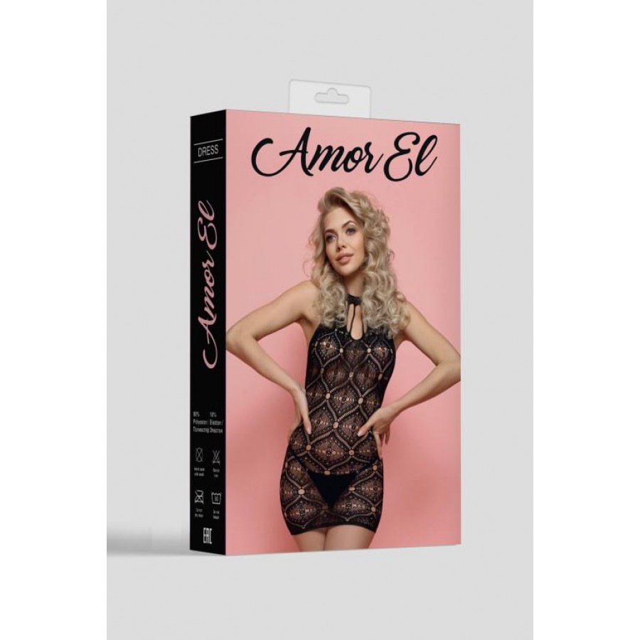 Мини-платье c чокером Moreira AmorEl AME076BLK S/L