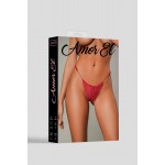 Кружевные стринги AmorEl Red, L