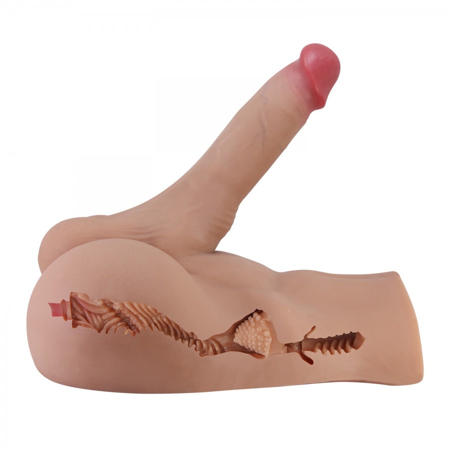 Торс-мастурбатор с фаллоимитатором Pretty Love Rhyne BM-009250NG