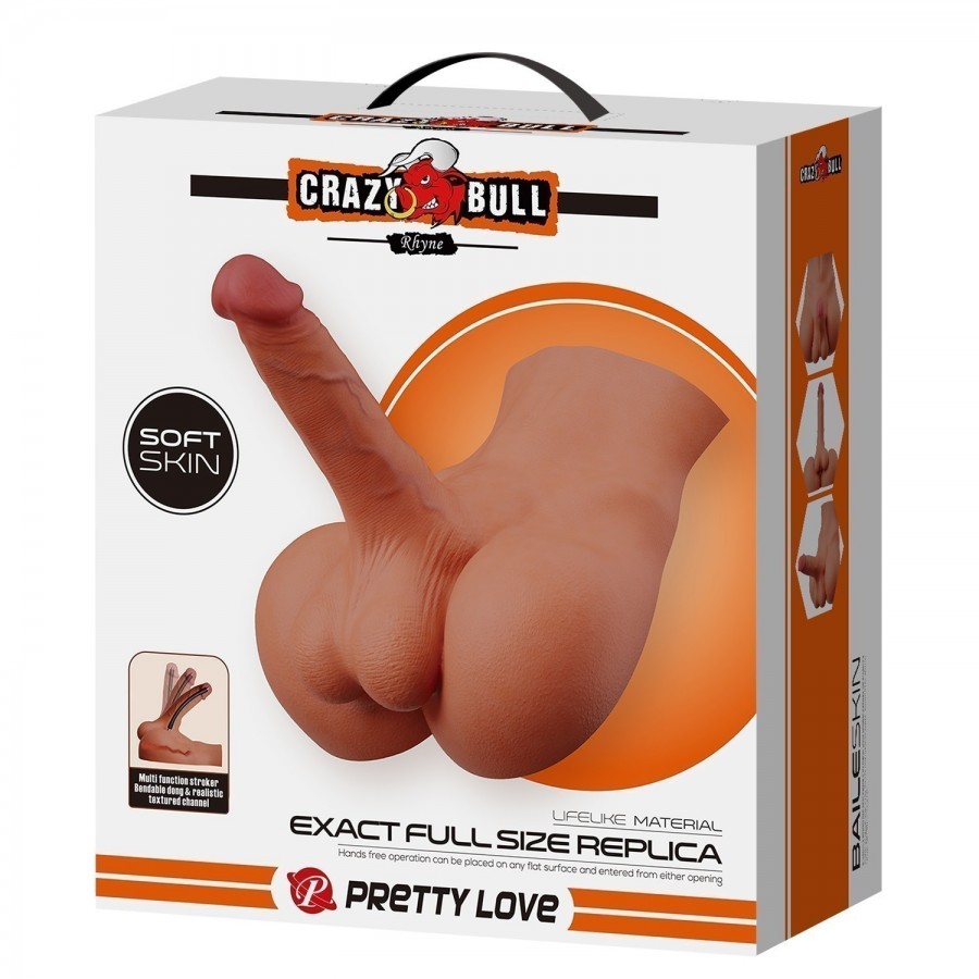 Торс-мастурбатор с фаллоимитатором Pretty Love Rhyne BM-009250NG