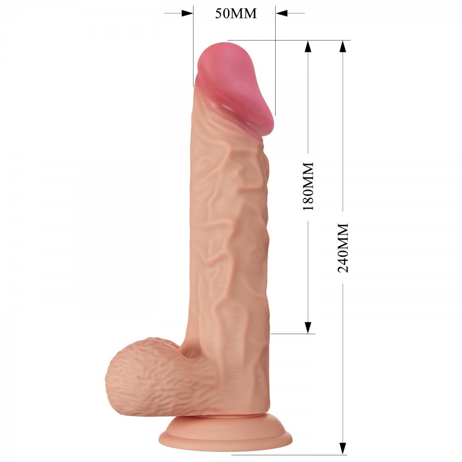 Реалистичный вибратор Pretty Love Buraq 24 х 5 см BW-008104ZR