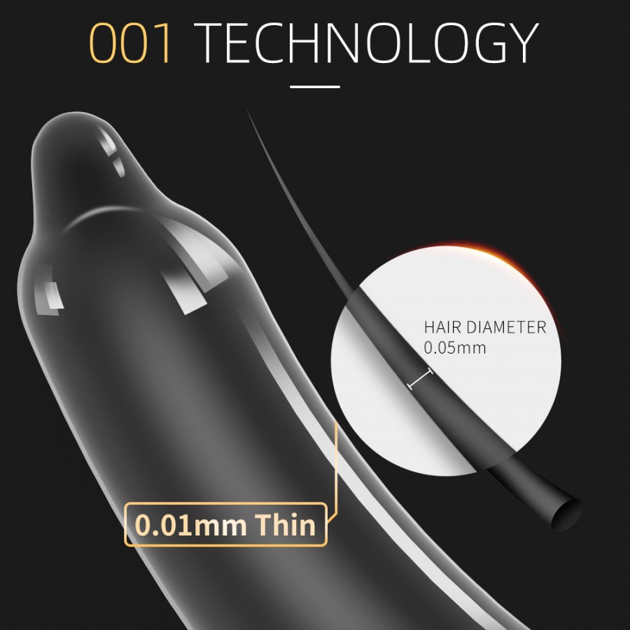 Полиуретановые презервативы DRYWELL 0.01 S, 7 шт