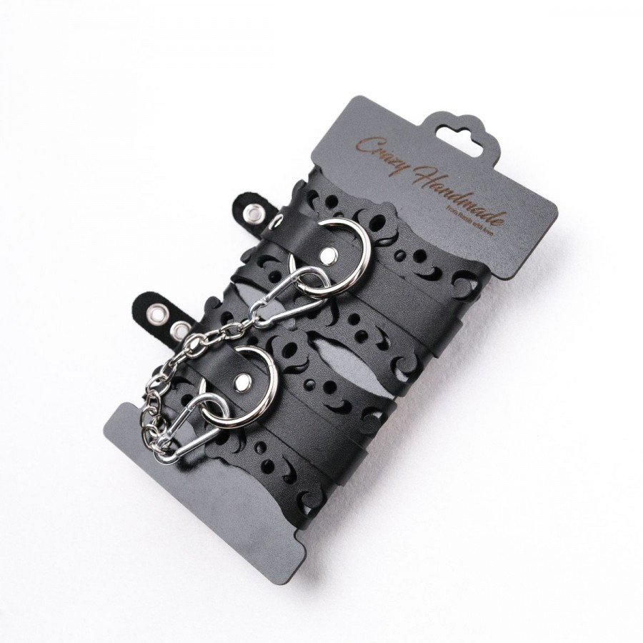 Наручники из натуральной кожи Crazy Handmade ch-1122