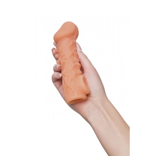 Насадка на пенис Kokos CS.007-M реалистик с фиксацией мошонки TPR 156*47