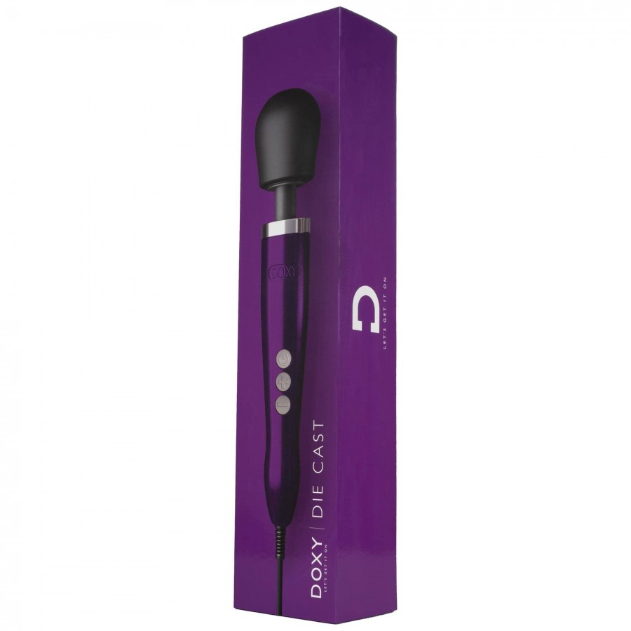 Экстремально-мощный вибромассажер Doxy Die Cast Wand Massager Purple