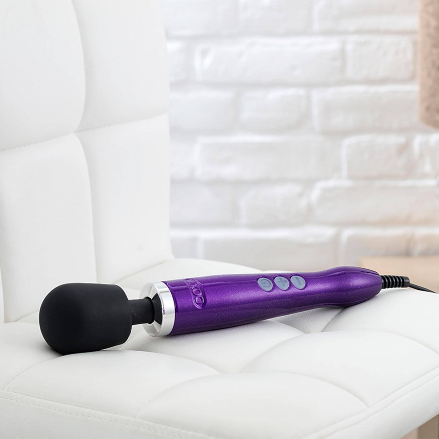 Экстремально-мощный вибромассажер Doxy Die Cast Wand Massager Purple