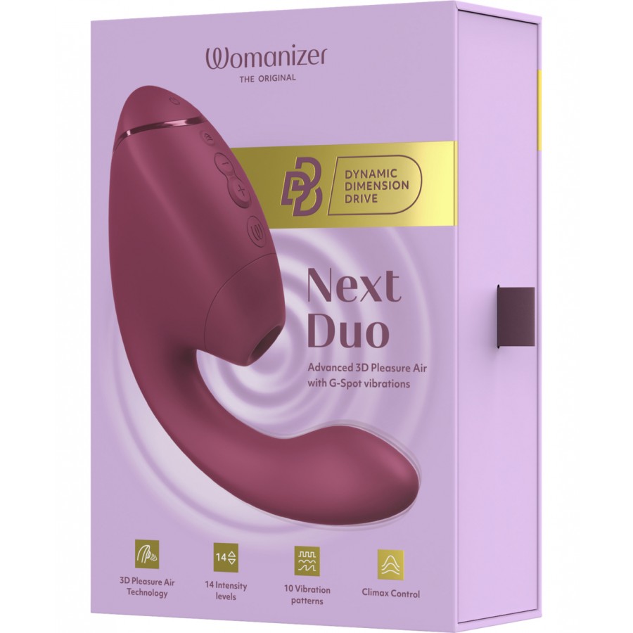 Бесконтактный клиторальный стимулятор с вибрацией Womanizer Next Duo